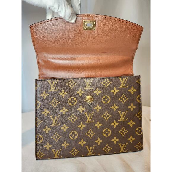 SOLD Louis Vuitton Monogram Vintage Malsherbes Top Handle Bag Made in France - Picture 10 of 15